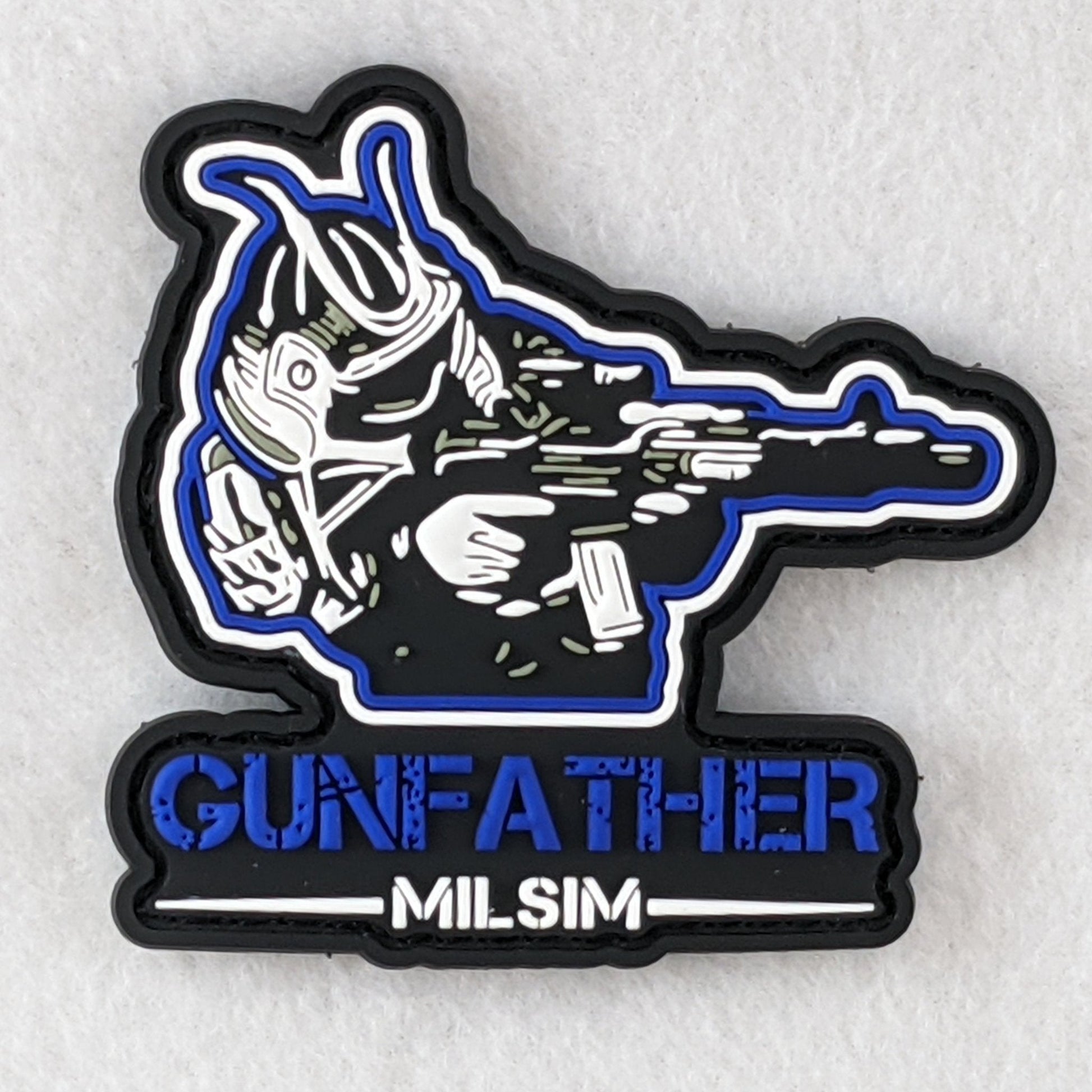 Gunfather Milsim PVC Patch - Blue - Patch