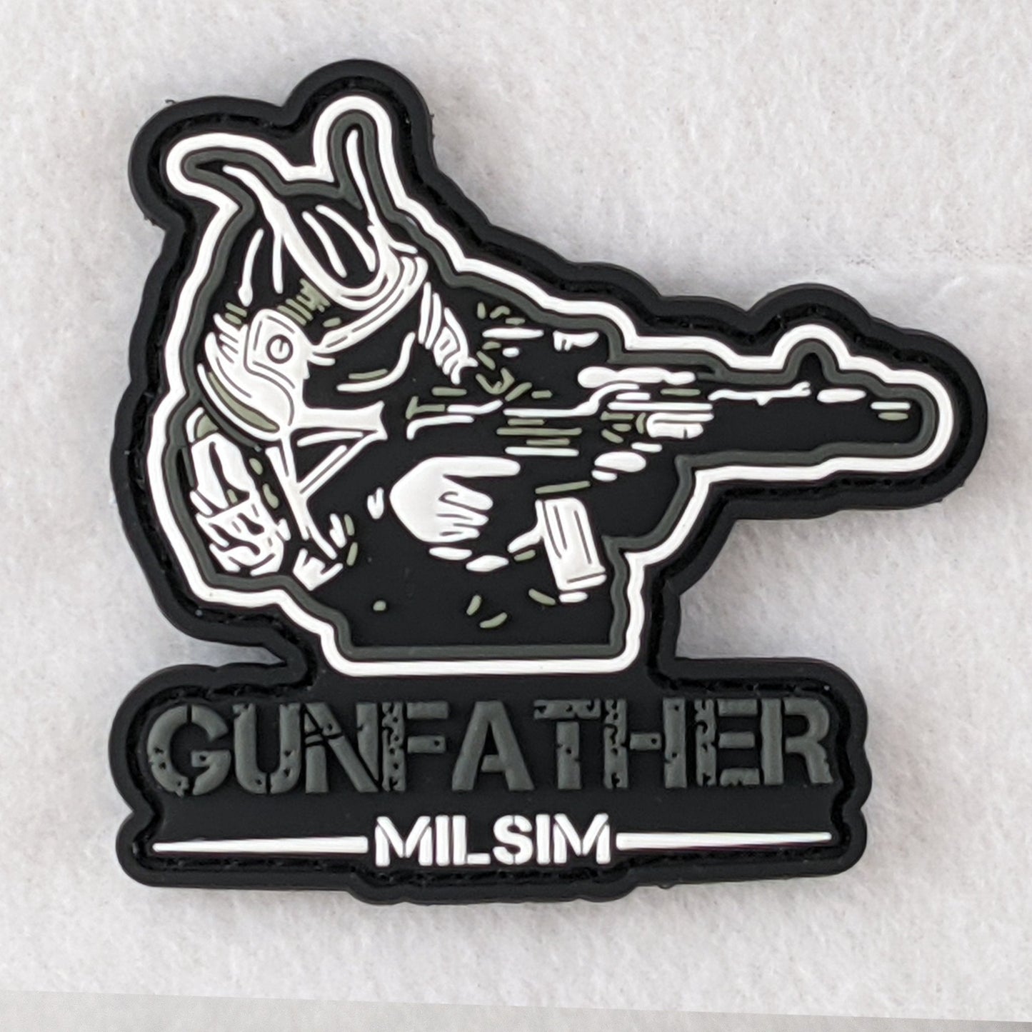 Gunfather Milsim PVC Patch - Grey - Patch