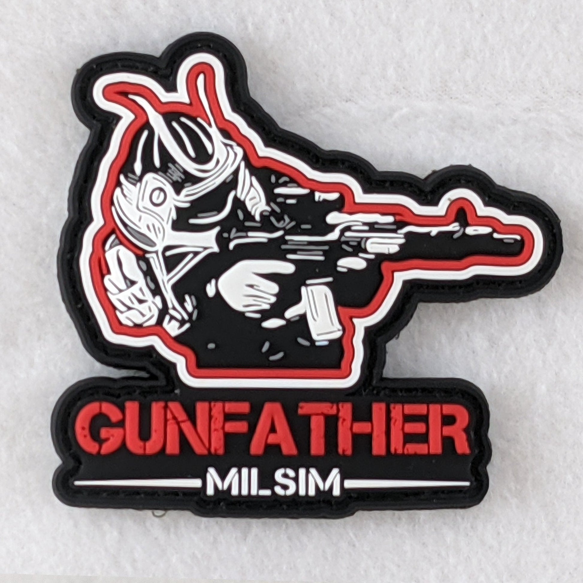 Gunfather Milsim PVC Patch - Red - Patch